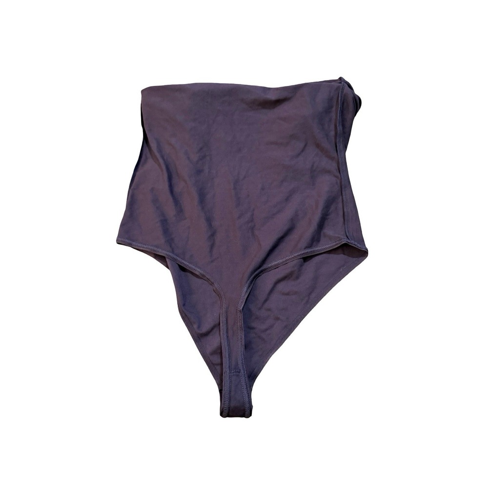 Skims Strapless Bandeau Thong Bodysuit - NWOT - Dark Purple - Small